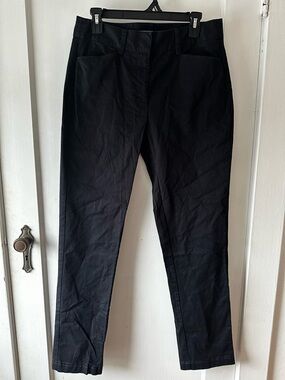 Lands' End Black Mid-Rise Straight Leg Pants